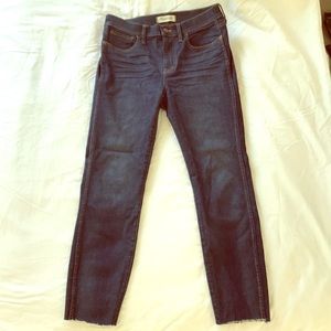 Madewell high riser skinny jean.